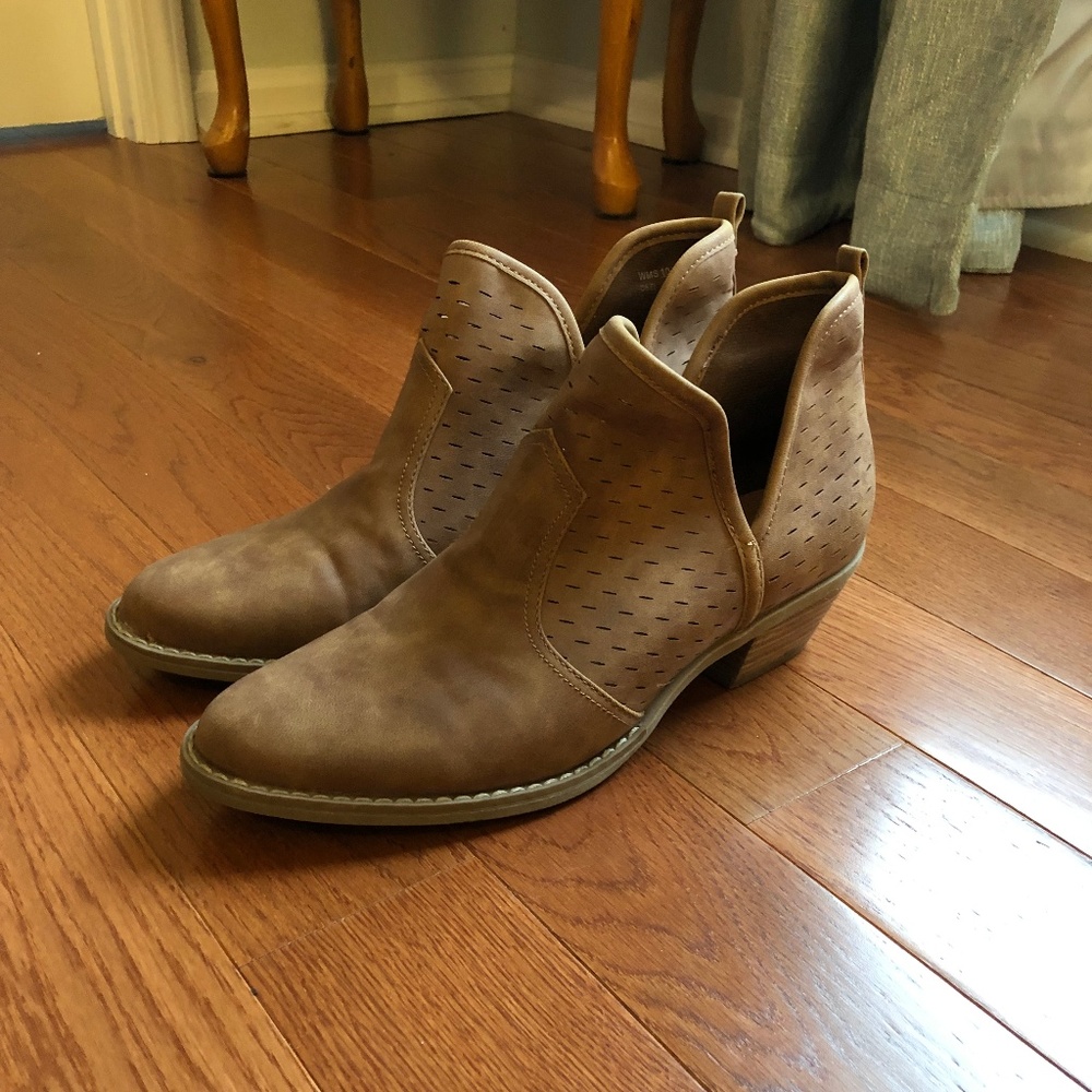 Brown booties